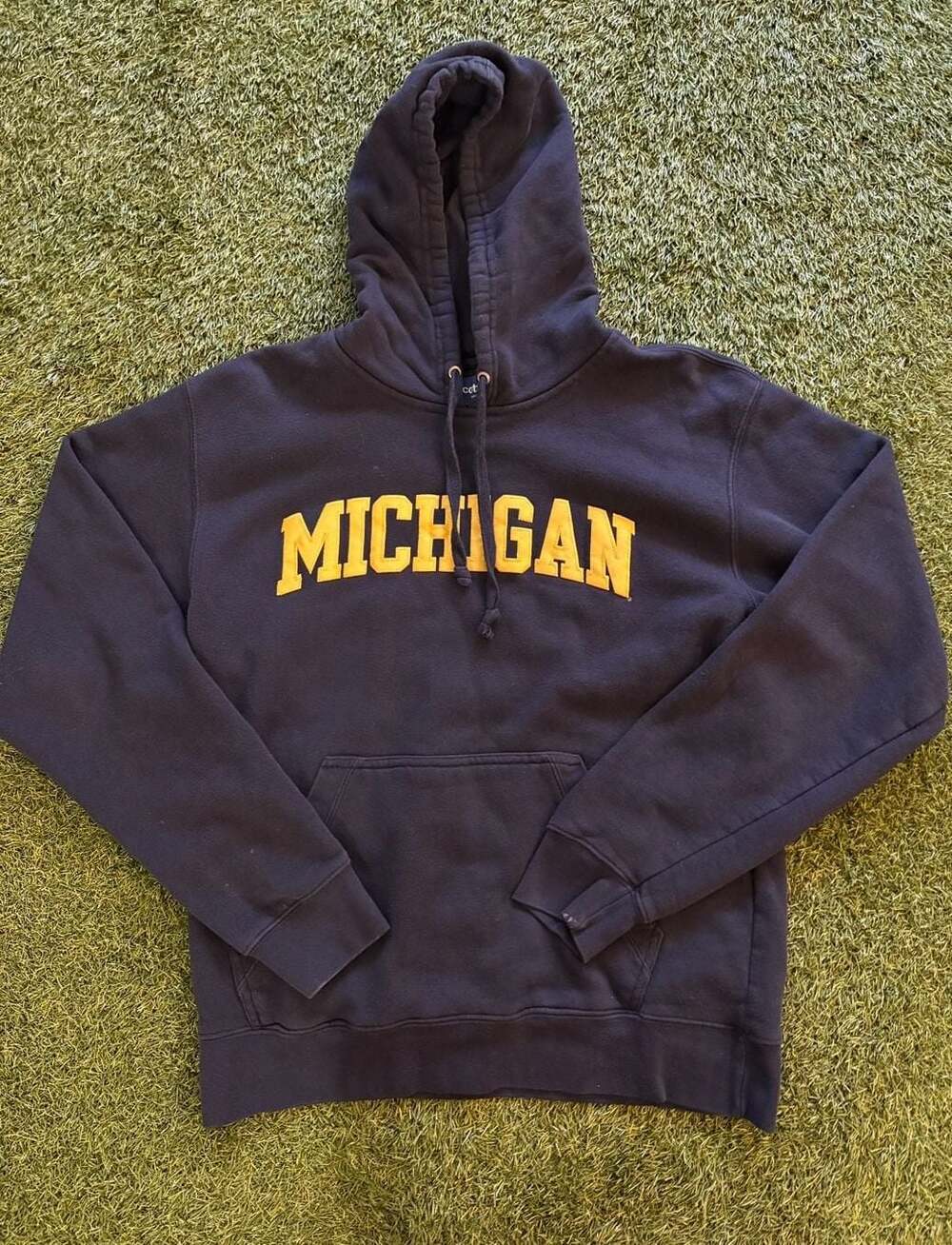 Gear for Sports Big Cotton Michigan Wolverines Navy Blue Hoodie Sweatshirt Size
